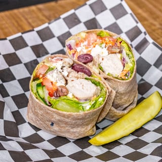Garden Fresh Chicken Greek Wrap
